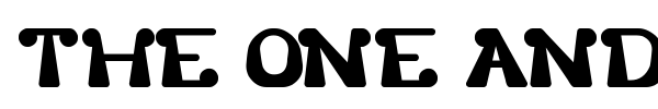 The One And Only Me font preview